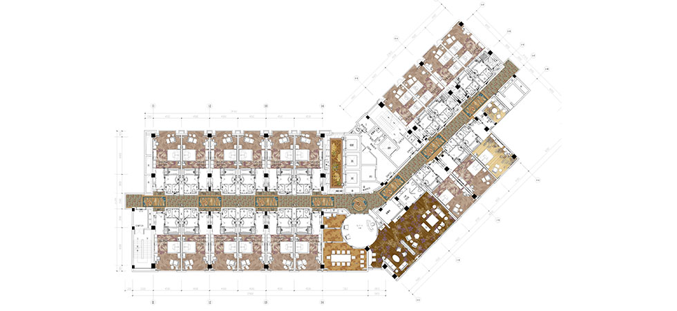 15 Floor executive room total floor plan